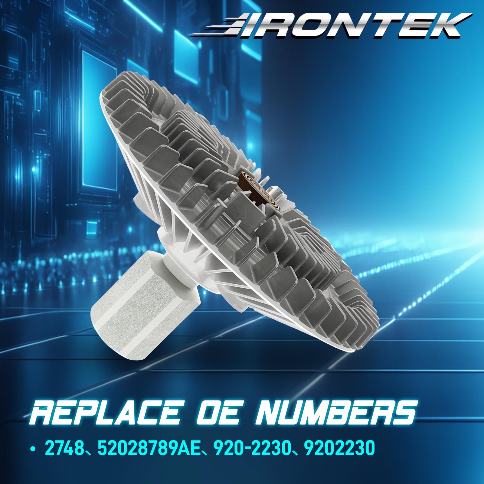 IRONTEK 2748 Engine Cooling Fan Clutch Fit for Dodge 2002-2008 RAM 1500 3.7L 4.7L 5.9L Radiator Fan Clutch 52028789AE 920-2230 | Compatible for Dodge 2002-2008 RAM 1500 V6 3.7LV8 4.7L; Replac product thumbnail 7