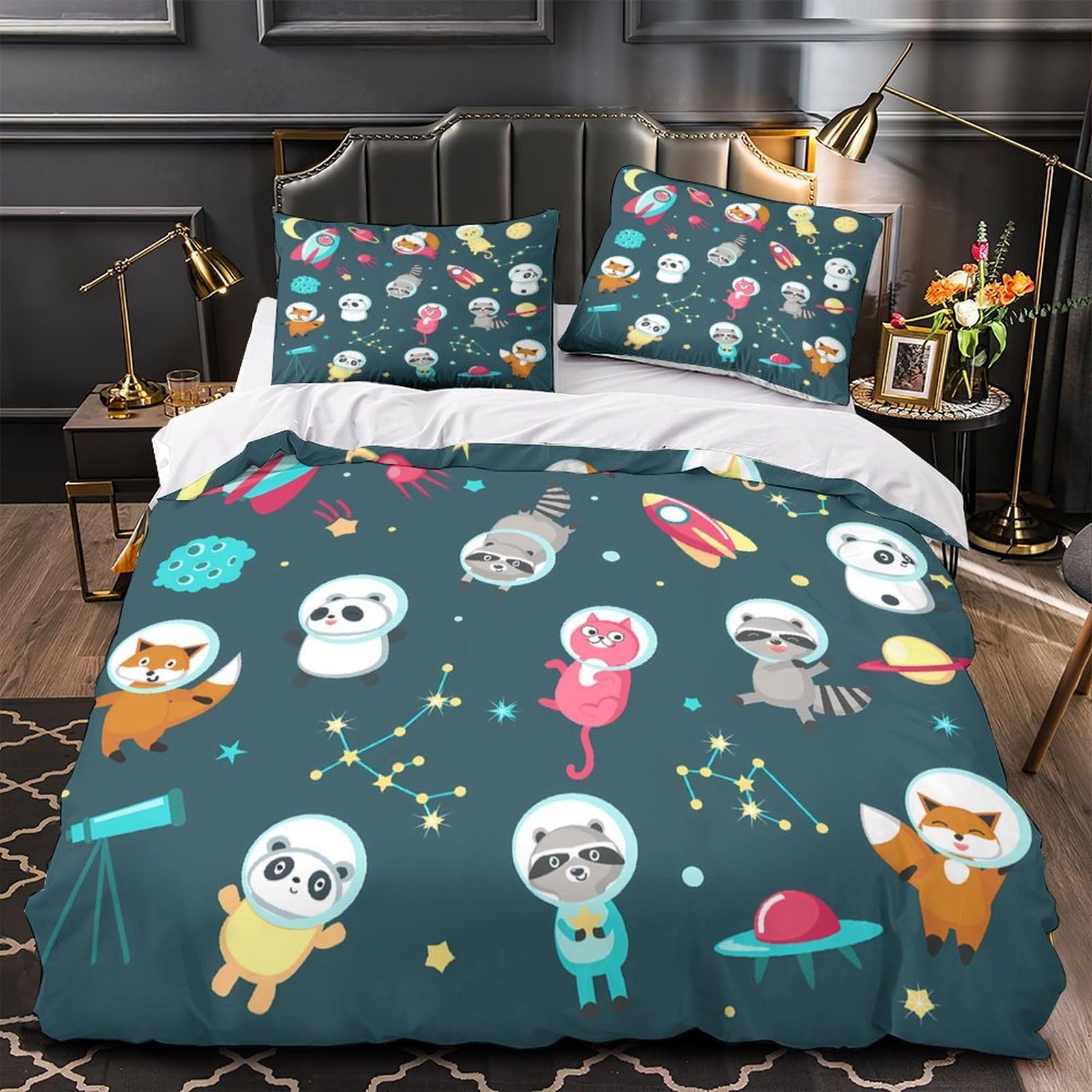 Housse de couette légère résistante microfibre ultra douce King