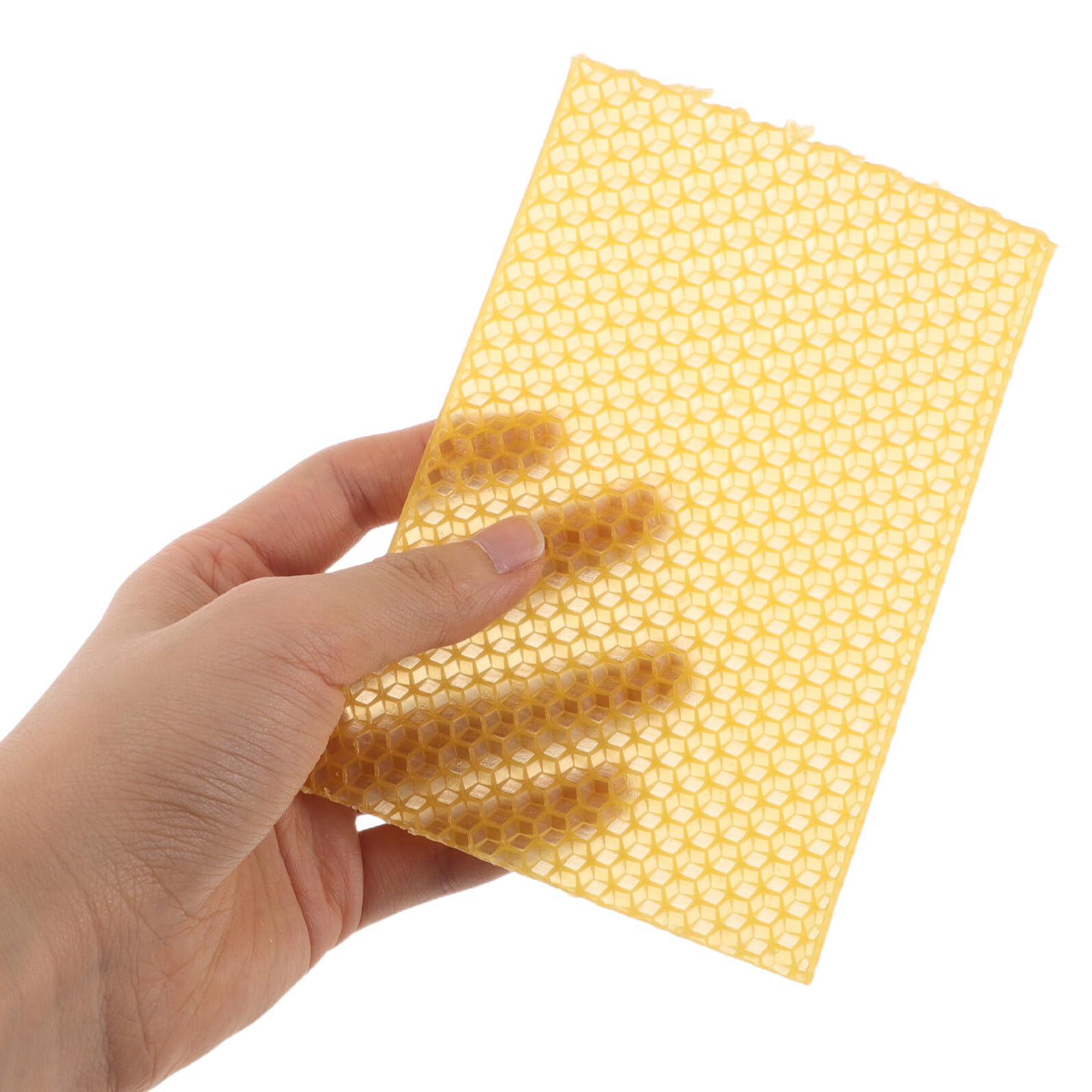 FONDOTIN 30 Stück Teiliges Bienenwachs Wabenwachstuch Flexible Honigwabenbasis für DIY Kerzenherstellung Natürliche Bienenwachsplatten für Imkerei und Möbelpflege Vielseitig Leicht Formbar