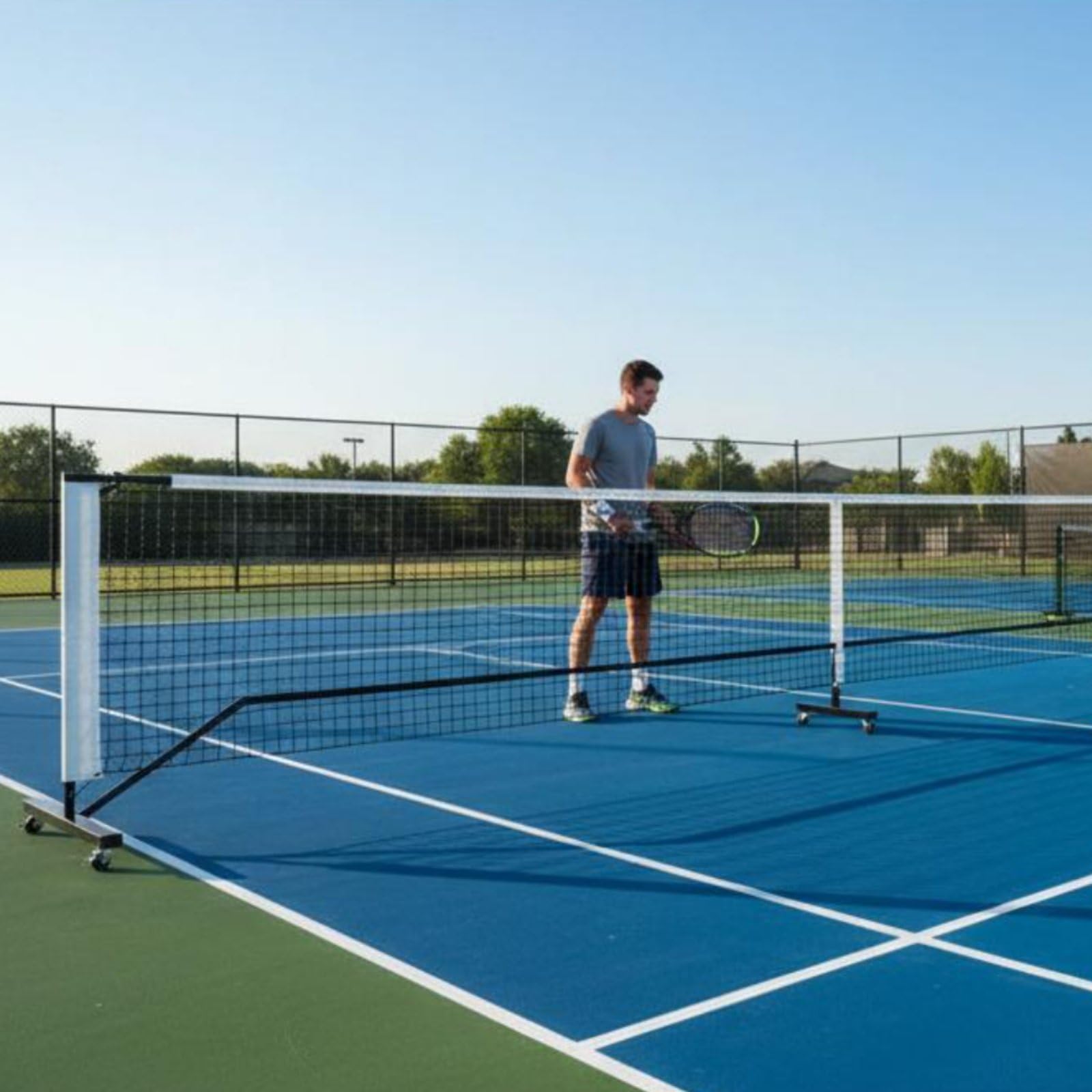 Rete da Pickleball Portatile Rete Allenamento Rete Pratica Rete Smontabile con Modulare E Stabilità Elevata Materiale