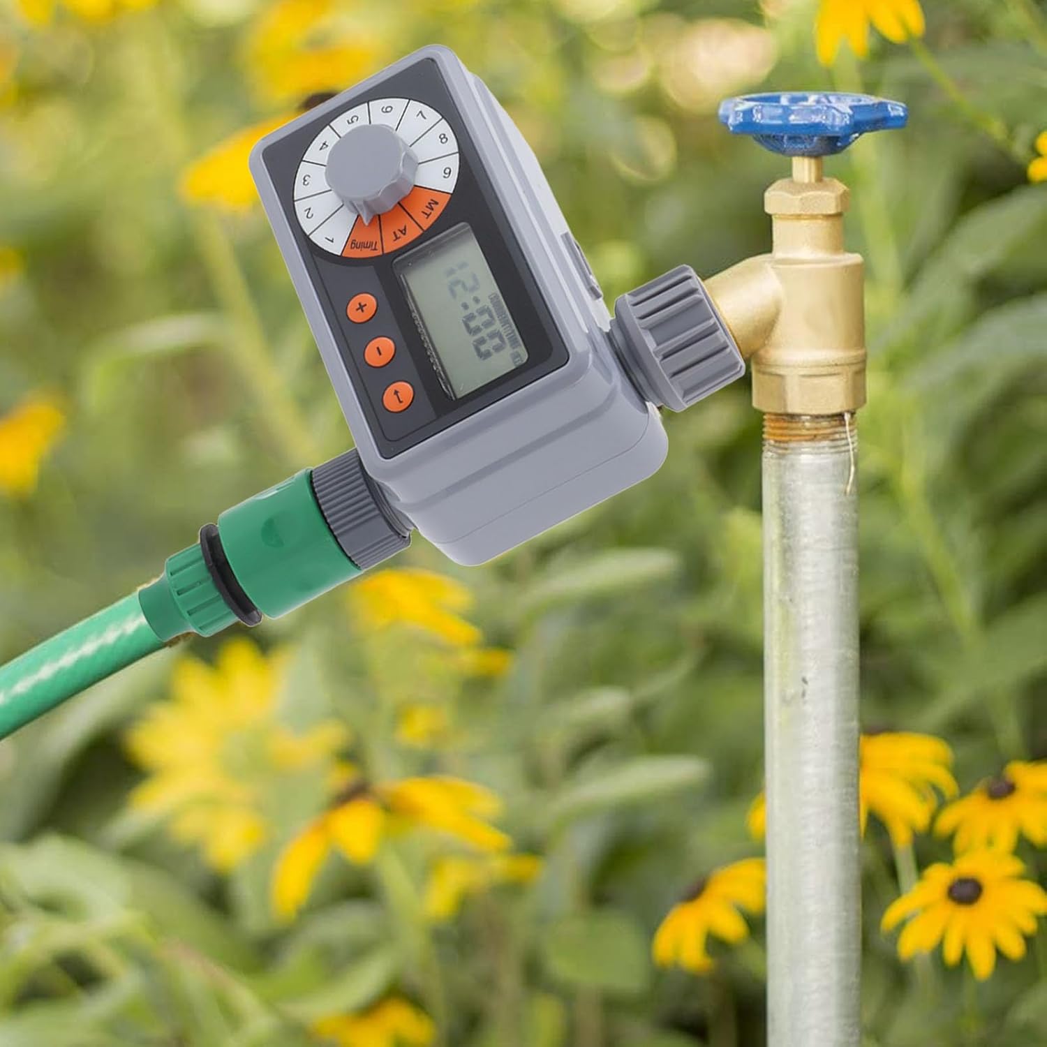 Pwshymi Sprinkler Timer, Automatic Watering Timer Self Drip Irrigation Tool for Garden Plant Irrigation for DN15 DN20 Faucets