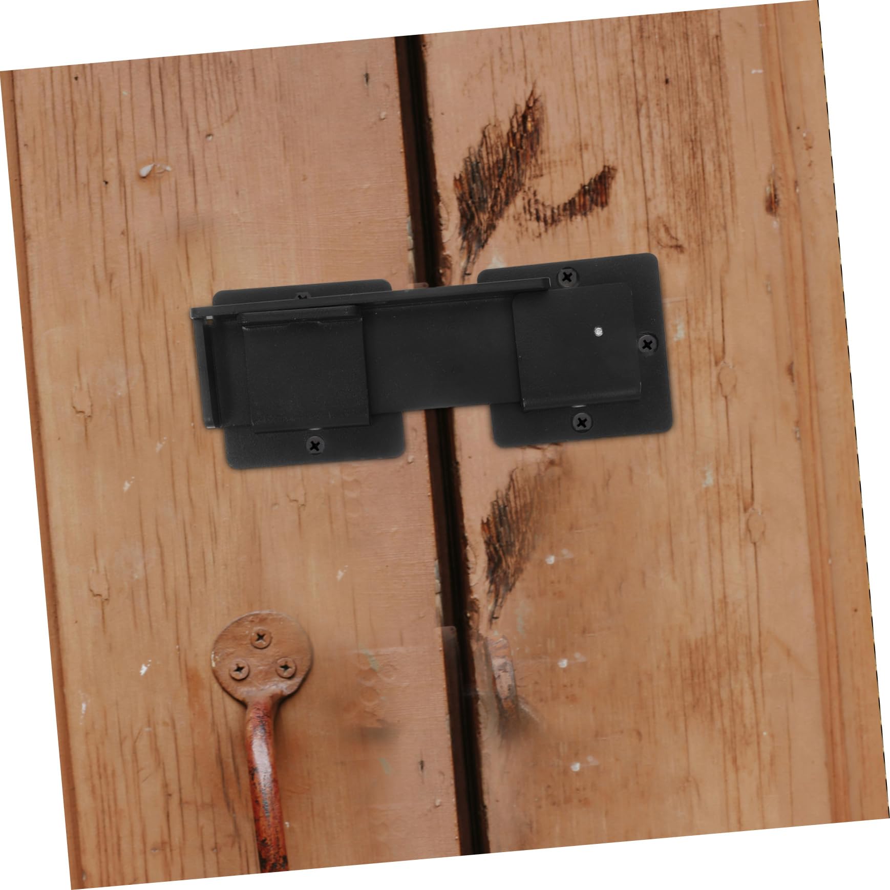 Pestillo Resistente para Puertas Corredizas y Batientes Cerradura De Aluminio Recubierta Bisagras para Portones De Alta Resistencia con Orificio para Candado para Exteriores y