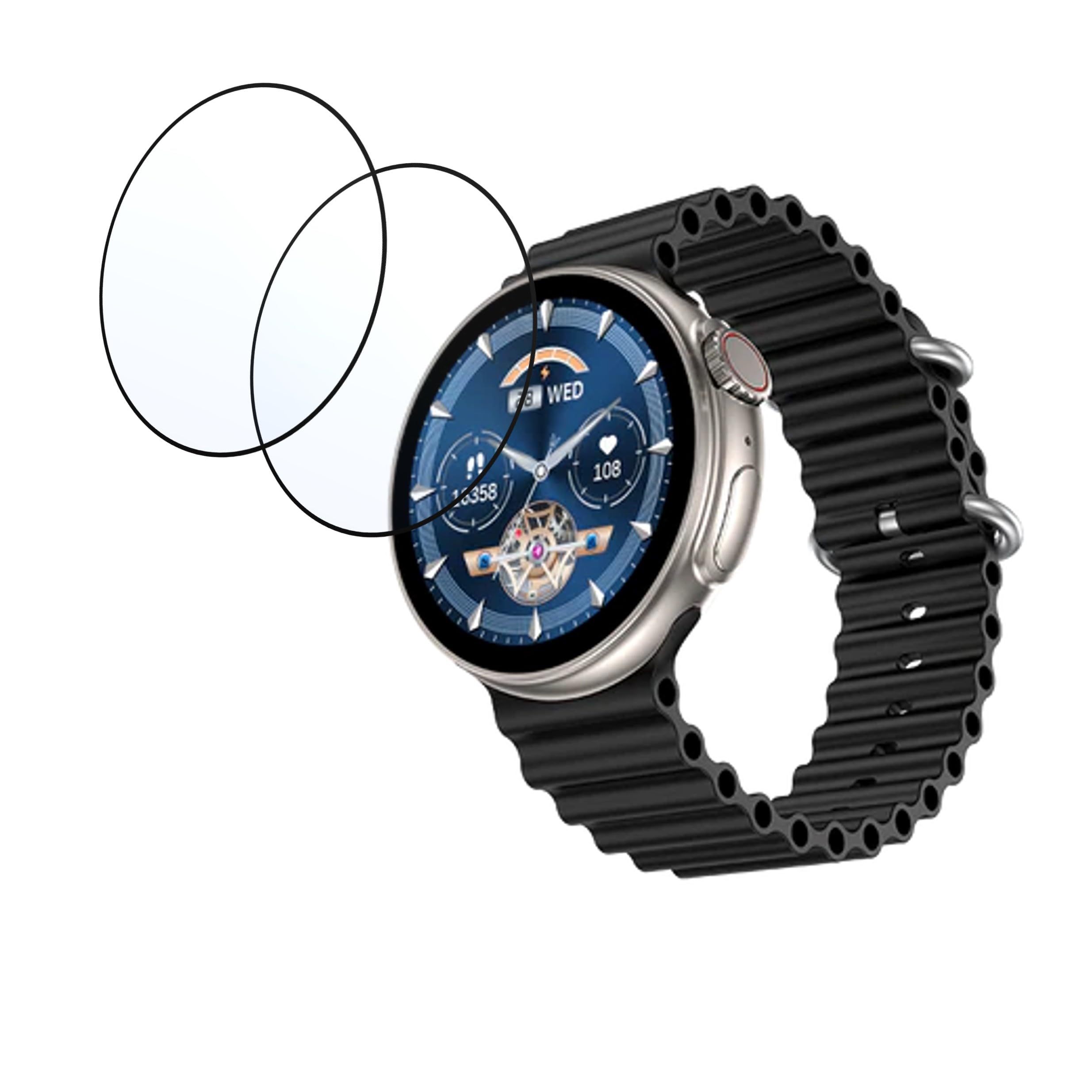 DVTECH® (Pack of 02 Fire Boltt Asteroid Compatible Smartwatch Screen Protector Best Fit(Flexible Screen Protector) (B0CGJ44W38) Amazon Price History, Amazon Price Tracker