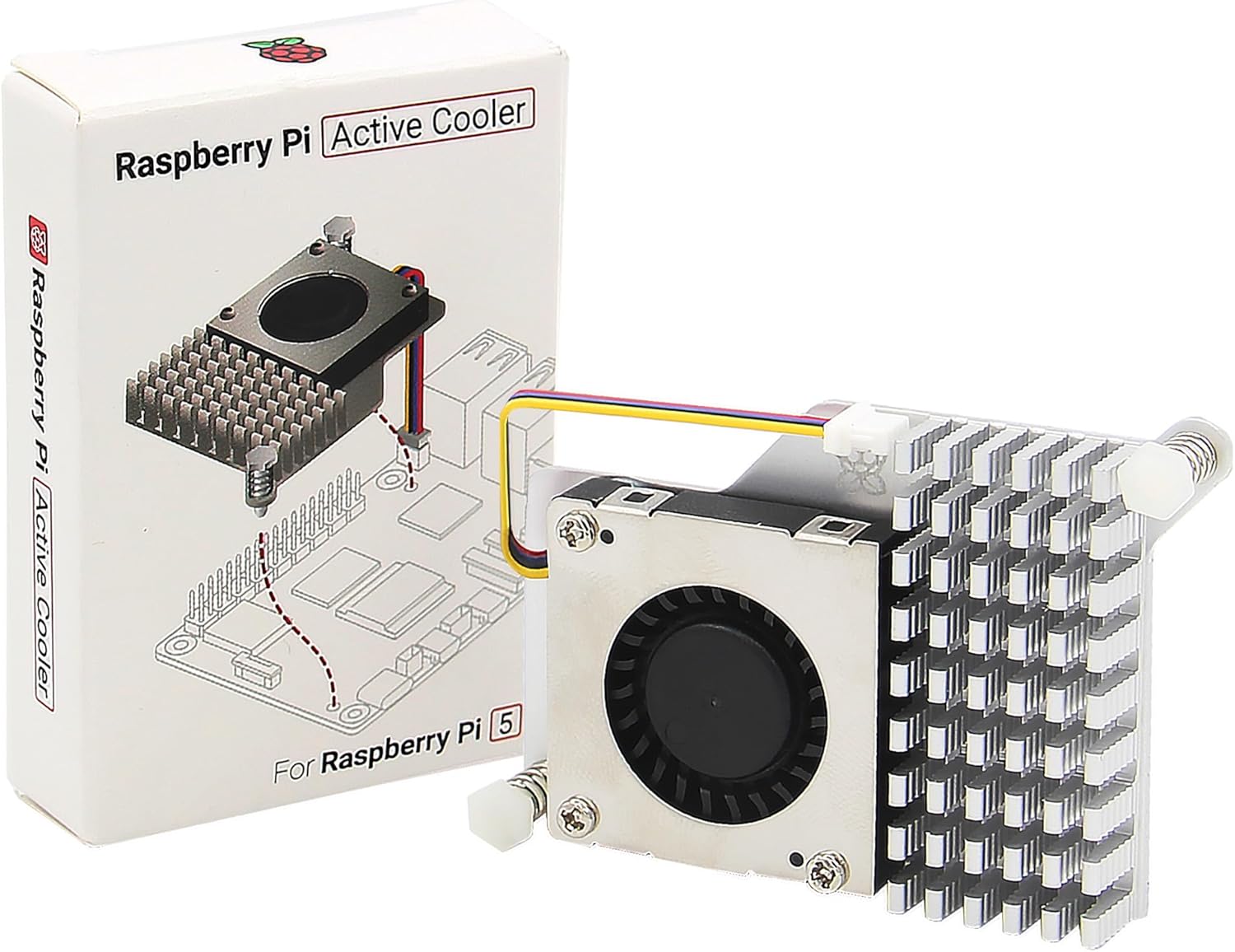 Geekworm X1001 PCIe M.2 Key-M NVMe SSD PIP Peripheral Board+ P579 Metal Case with Official Pi 5 Active Cooler for Raspberry Pi 5