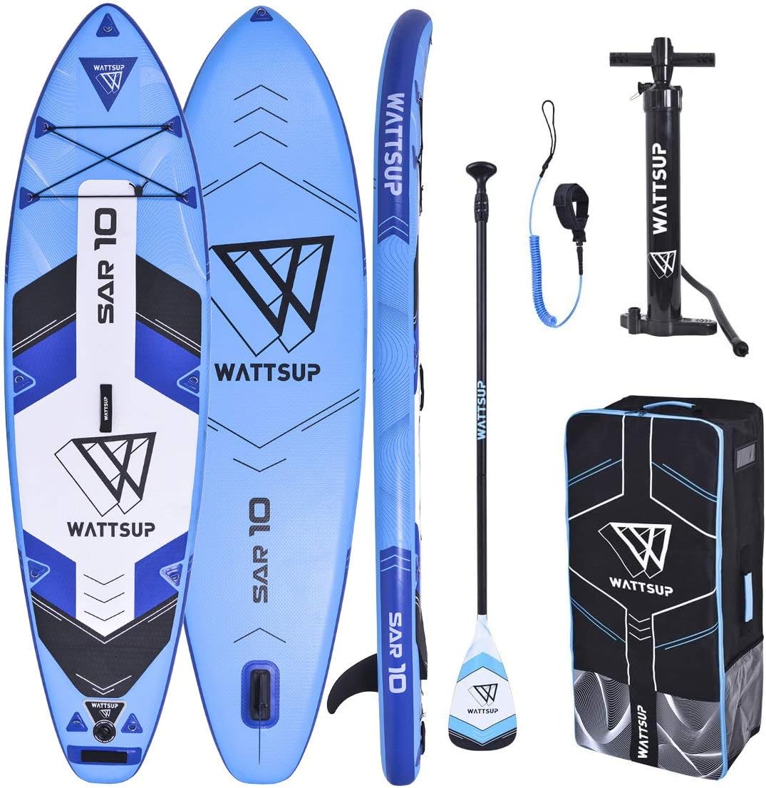 WS WattSUP SAR 10'0 SUP Board Stand Up Paddle Surf Board Paddle ISUP 305 cm