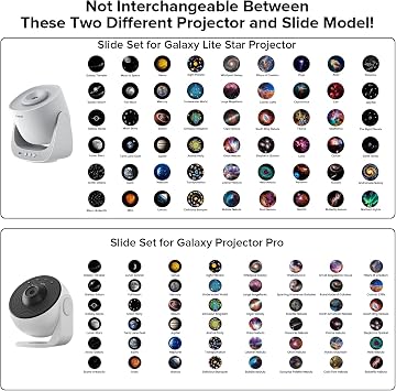 YUNRAY Star Projector Discs – Ultra HD Disc Set, Compatible with YUNRAY Galaxy Lite Star Projector, POCOCO & ORZORZ Galaxy Projector, 6 Pack (Classic)