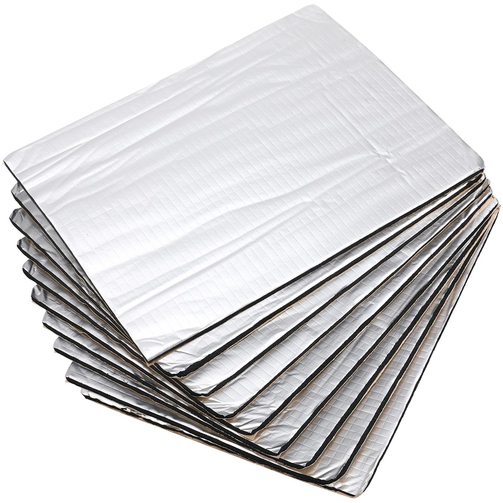 20 Piezas Material Aislante Acústico Térmico Para Coches Ideal Para Absorción Ruido En Interiores Automóviles Puertas Suelo Techo Cortafuegos Aislante Termico Alfombrillas