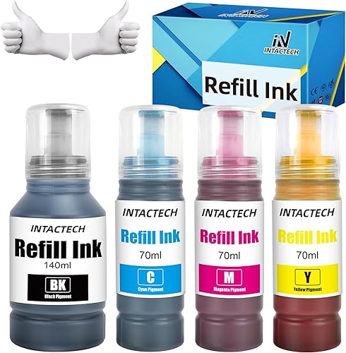 IN INTACTECH Repuesto de tinta compatible para ET-5850 Ink Work para impresora ET-5800 ET-5170 ET-5850 ET-5880 ET-16600 ET-16650 ST-C8000