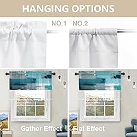 Vista 160 de Cenefas de cocina modernas con patrón de cobre marrón dorado para ventanas, cenefas opacas abstractas de marcas de arañazos y cortinas opacas