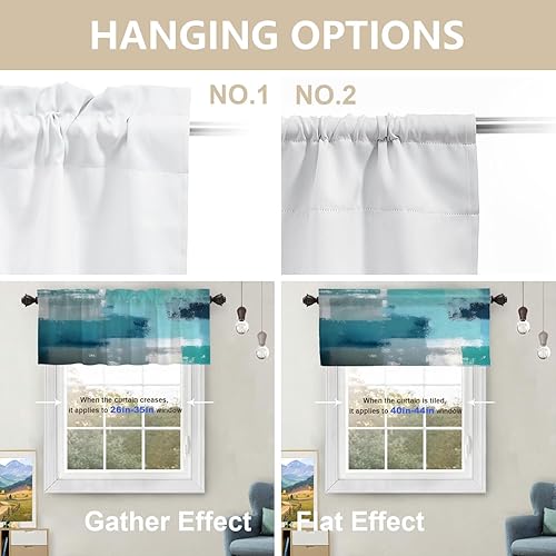 Miniatura 160 de Cenefas de cocina modernas con patrón de cobre marrón dorado para ventanas, cenefas opacas abstractas de marcas de arañazos y cortinas opacas