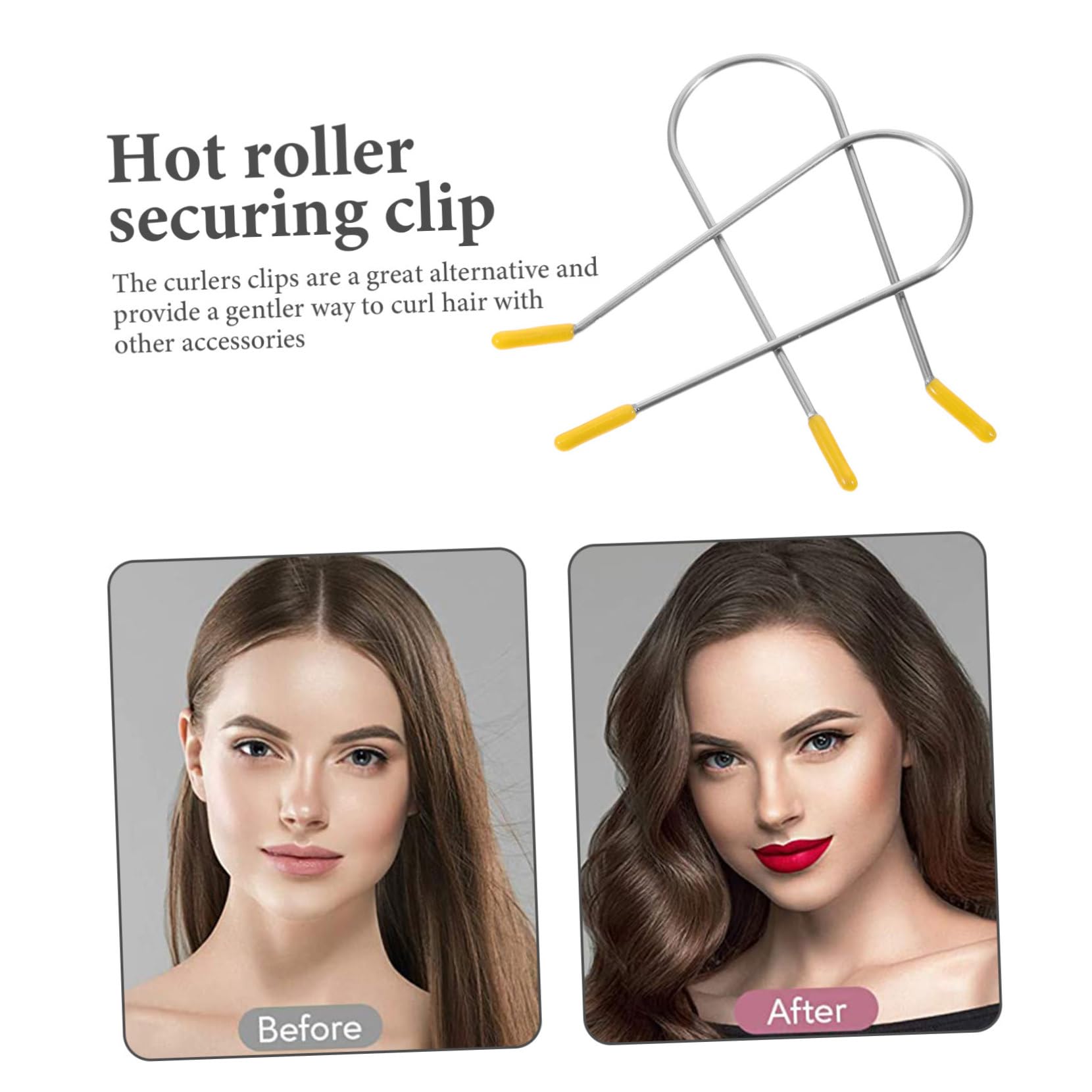 FRCOLOR 80 pinzas de repuesto para rodillos calientes, clips de repuesto para rodillos calientes, horquillas de repuesto, pinzas para el cabello, pinzas para el rizador caliente, clip de repuesto para