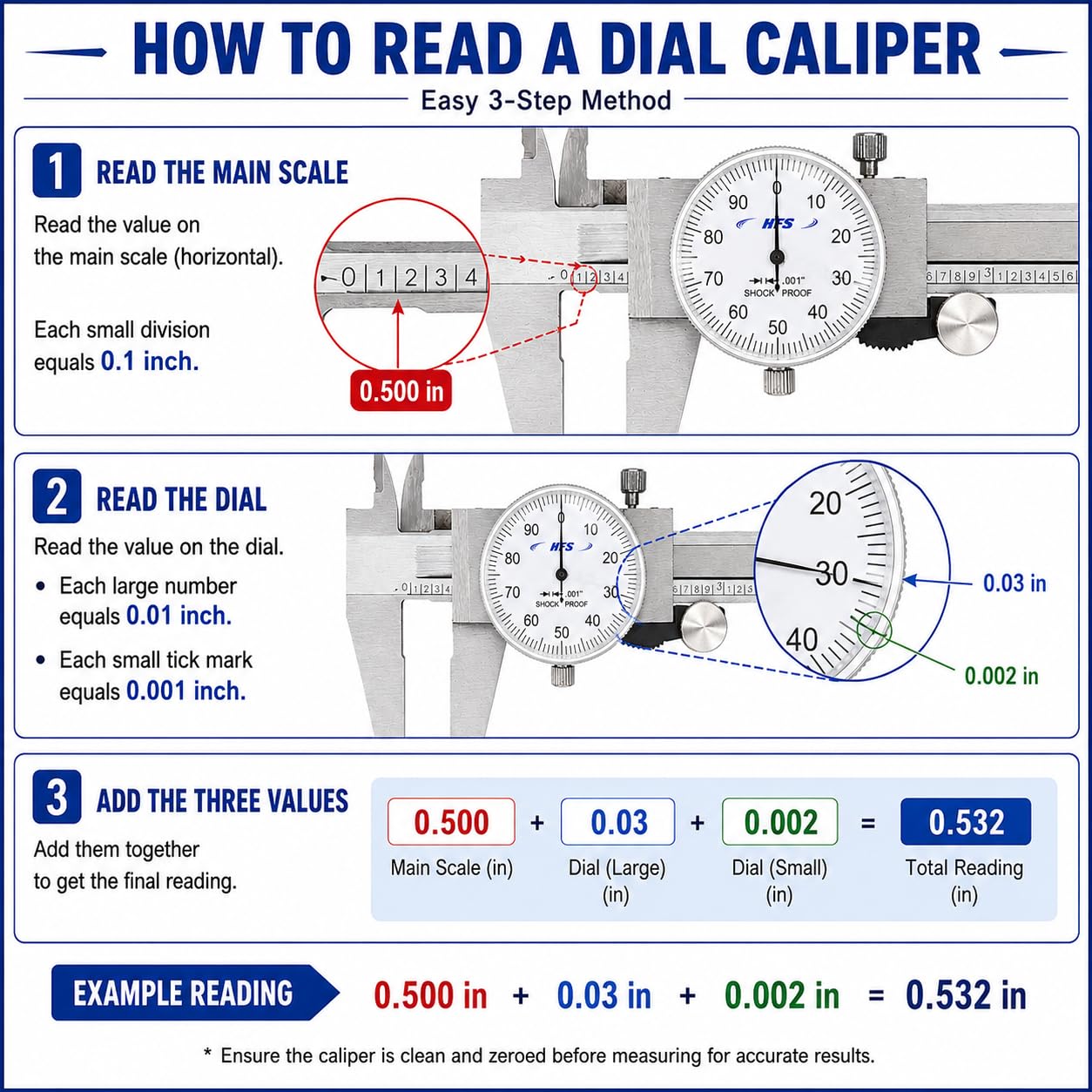 HFS Dial Caliper - Precision Measurement Tool -3