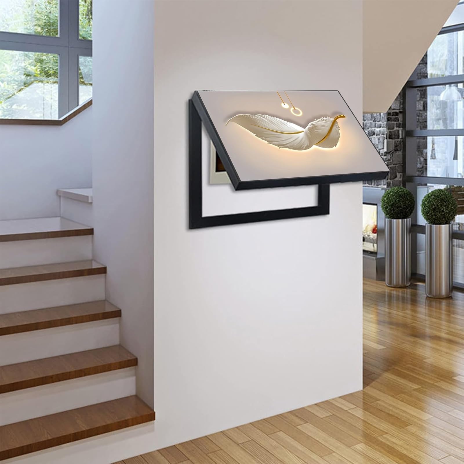 Copertura Decorativa Moderna del Contatore Elettrico Quadro Copri Quadro Elettrico Coperchio Contatore Elettrico Decorativo Quadro Copri Contatore(A,60x50cm)