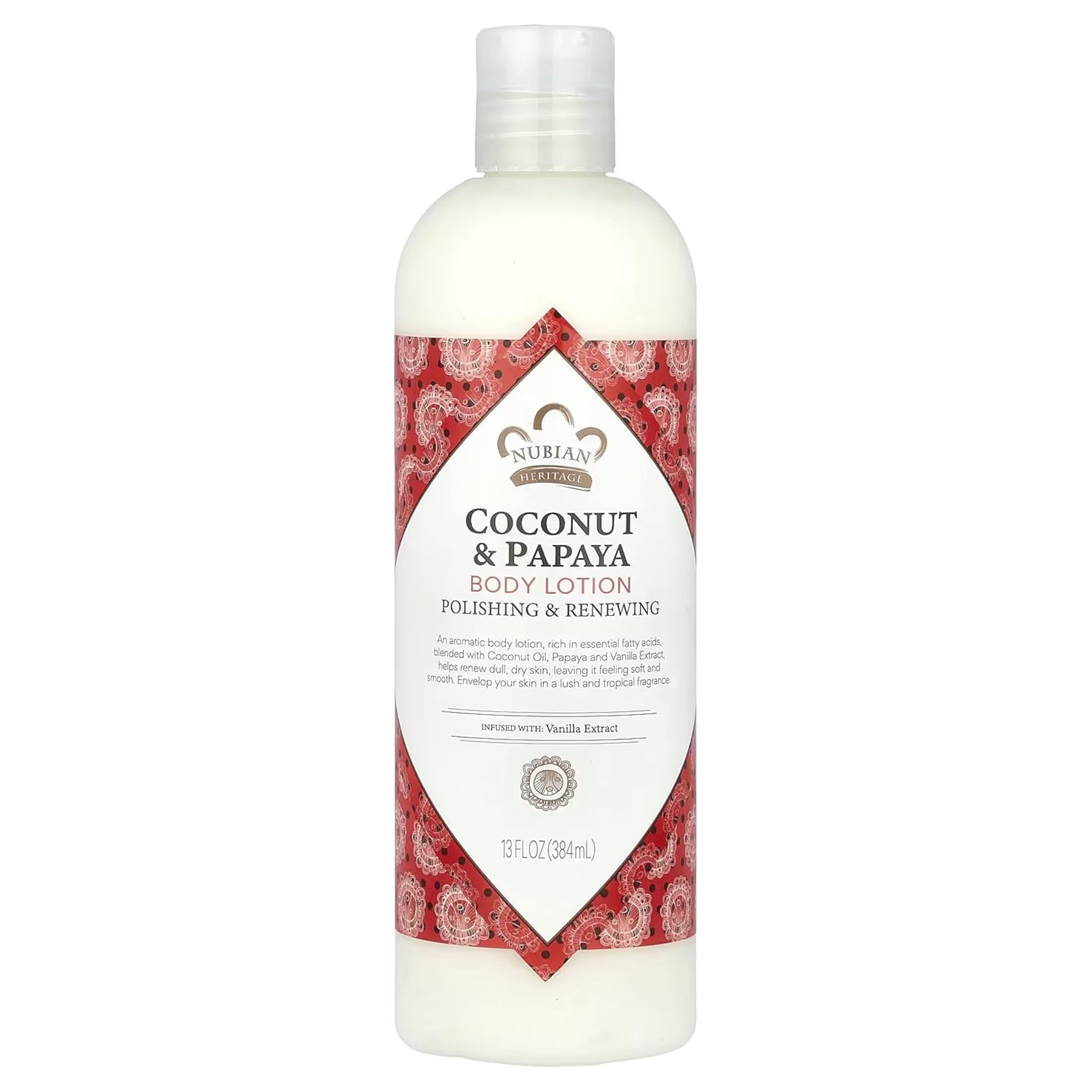 Nubian Heritage, Body Lotion, Coconut & Papaya, 13 fl oz (384 ml) - 2pc