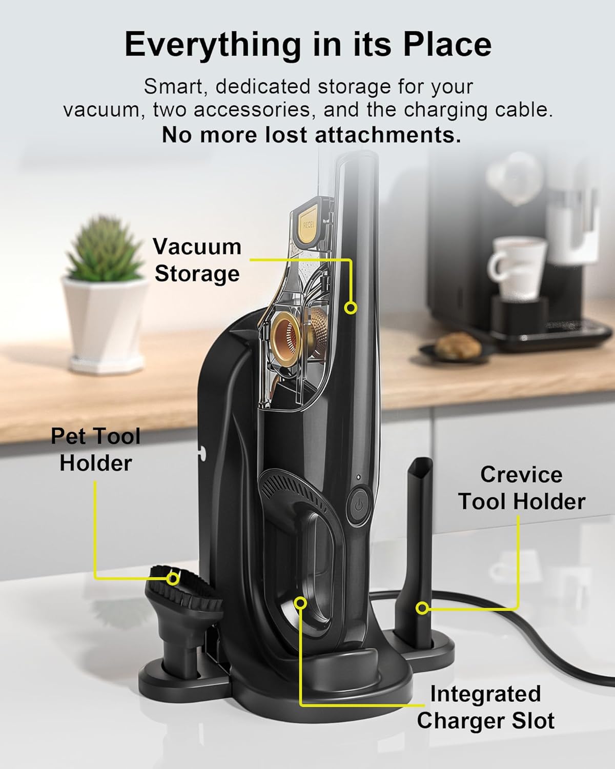 VHBW for Shark Parts Charging Dock for Handheld Vacuums – Compatible with CH900WM, CH901, CH950, CH951, CH951C – Charging & Storage Dock for Shark Ultracyclone Vacuum Accessories