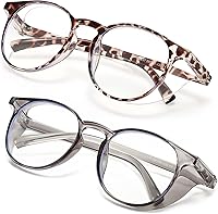 Vista 10 de Outray 2 pares de gafas de seguridad anti niebla, gafas de protección azul, bloqueo de luz azul para hombres mujeres