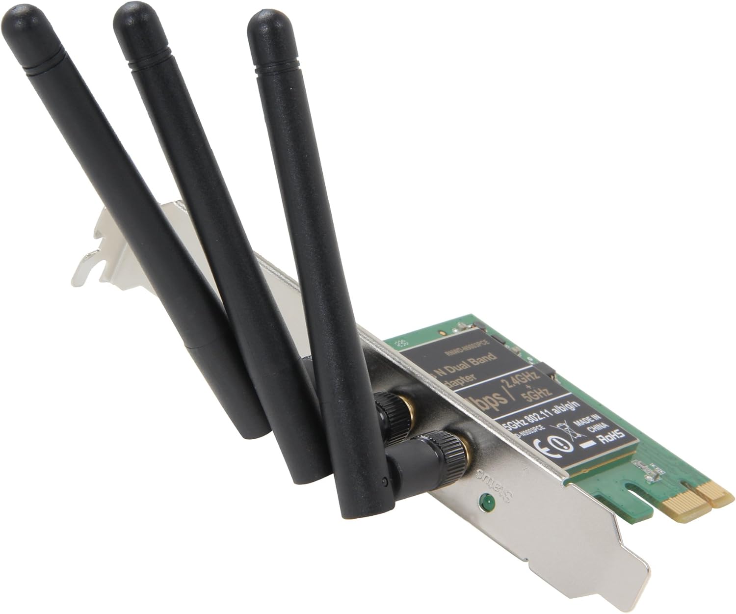 Rosewill AC600 WiFi Adapter/PCI-E Wireless Network Card, Dual Band Wireless 11AC Wi-Fi Card, Up to 433 Mbps (5.0 GHz) + 150 Mbps (2.4 GHz) - RNX-AC600PCEv3