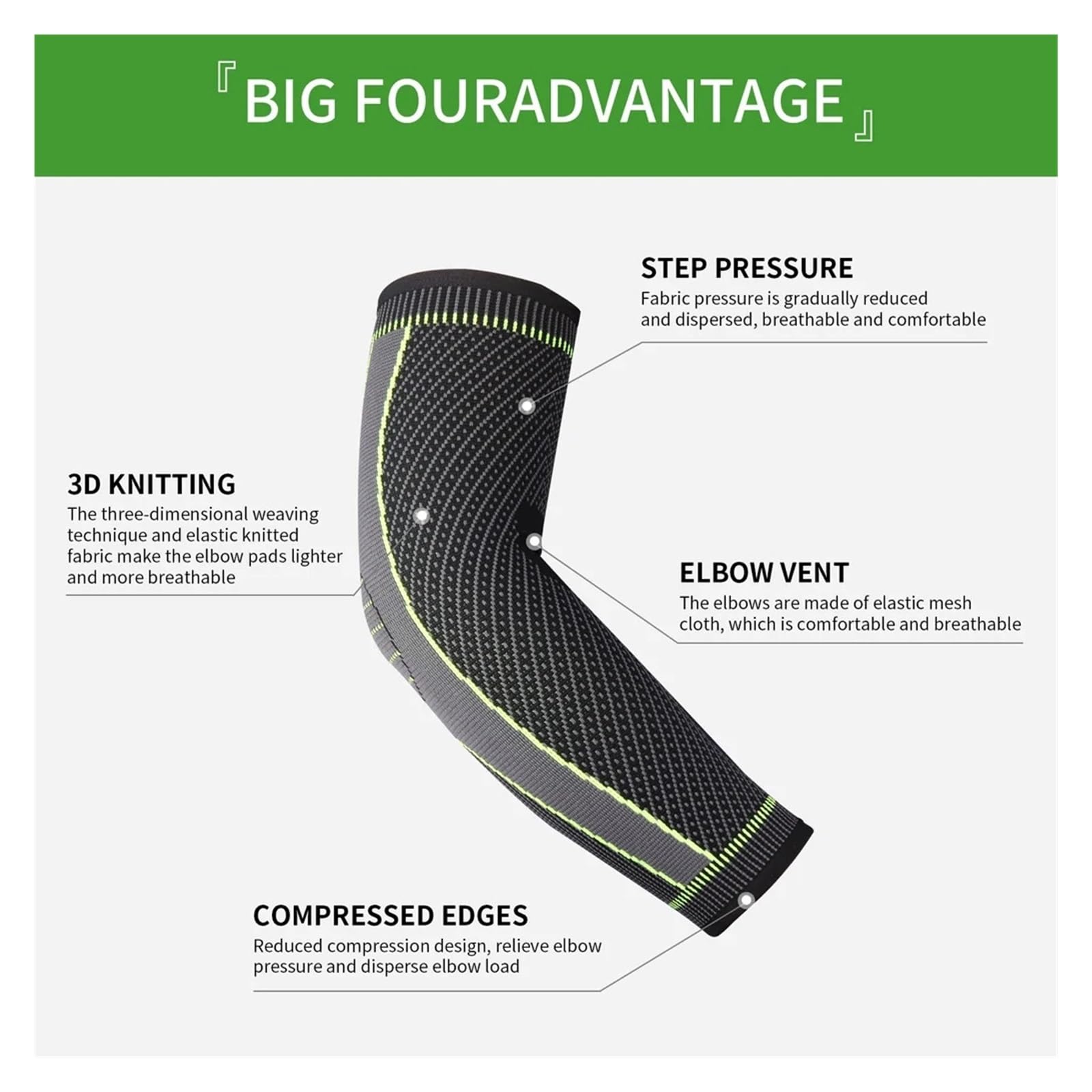 Coudiere Sport 2PCS Elastic Elbow Brace Compression Sleeve Arm Elbow Support for Sport Basketball Golfer Tennis Men Women(XL)