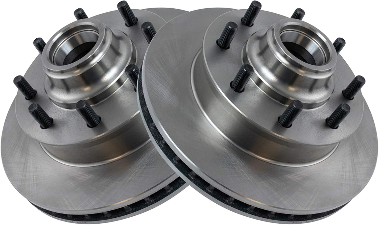 TRQ Front Disc Brake Rotor Pair Set for C2500 Truck / C3500 Truck/Express 2500 Van/Express 3500 Van/Savana 2500 Van/Savana 3500 Van/Suburban C1500 / Suburban C2500