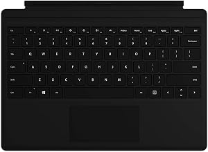 Husă cu tastatură din microfibră pentru Microsoft Surface Pro, negru