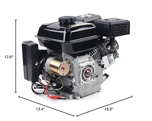 Miniatura 10 de Motor horizontal de 7.5 HP 212CC 4 tiempos motor de arranque eléctrico de grado industrial OHV motor de gasolina Go Kart motor para generador,