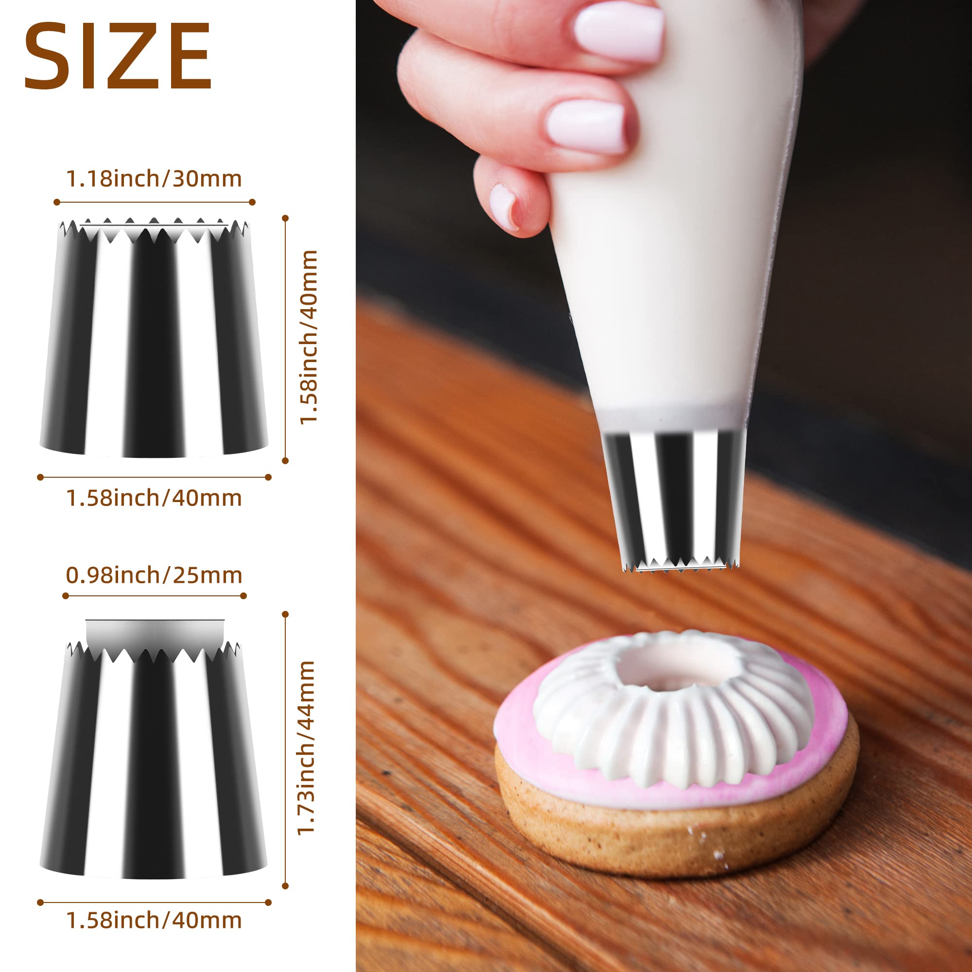 Frosting Large Flat Piping Tip Ebllpa 795 796 Pcs Piping Tips Set