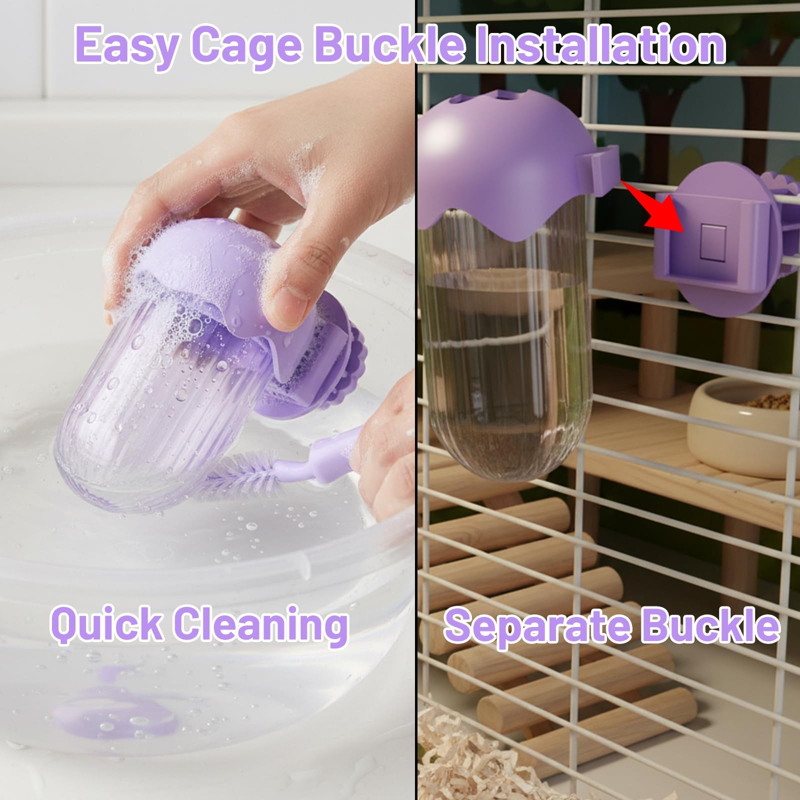 Parakeet Cage Accessories, Millet Holder for Bird Cage, No Mess Bird Feeder Suitable for Pet Feeding and Maintaining Food - image 5