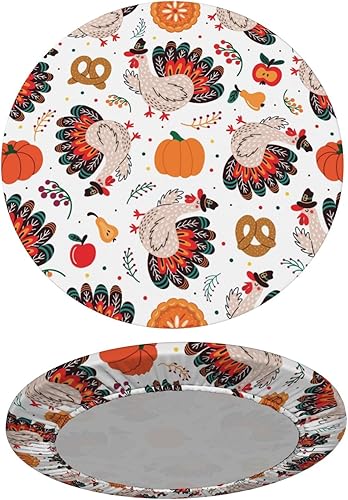 Vista 16 de Delerain Mantel redondo ajustable de hortensia azul, mantel redondo impermeable con borde elástico, lavable, para interiores y exteriores, se adapta