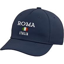 Retro Vintage Rome Italy Roma Italia Souvenir Adjustable Baseball Hat