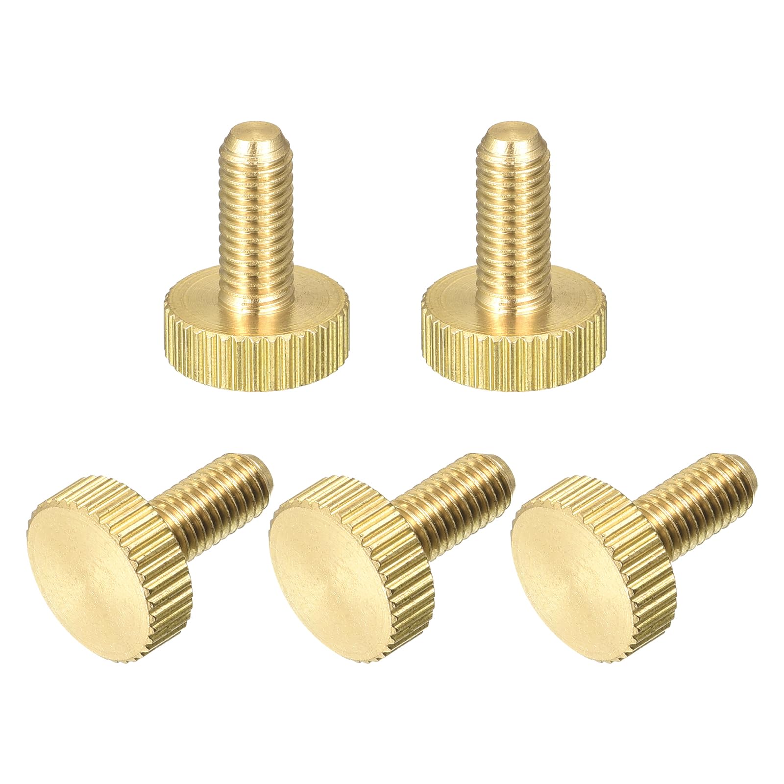 Brass Thumb Screws - M5 Knurled Fasteners -15