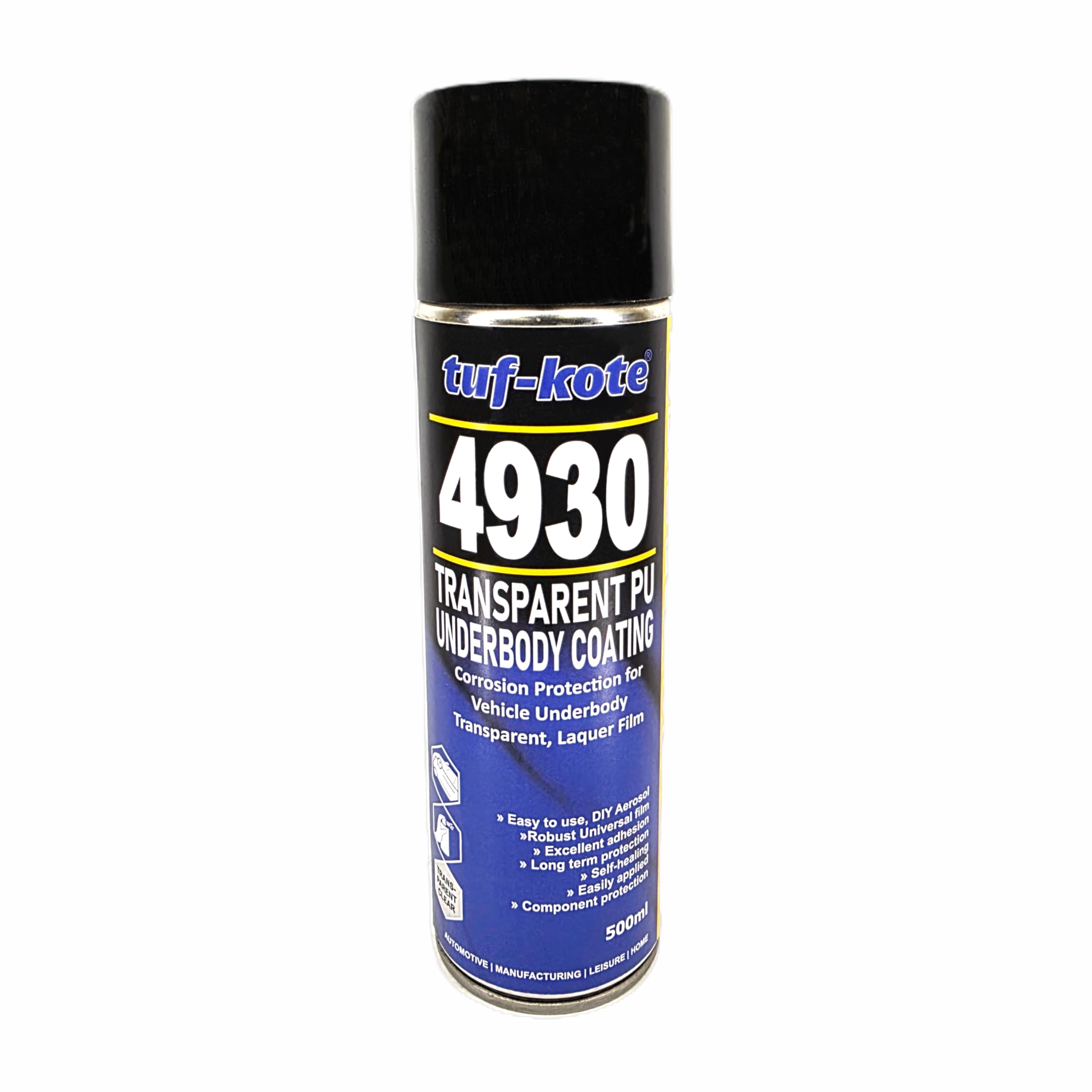 tuf-kote 4930 Transparent PU Underbody Coating 500ML – Rust Prevention Vehicle Underbody Protection Clear Anti‑Corrosion Spray for Cars Trucks & Metal Surfaces-image-19