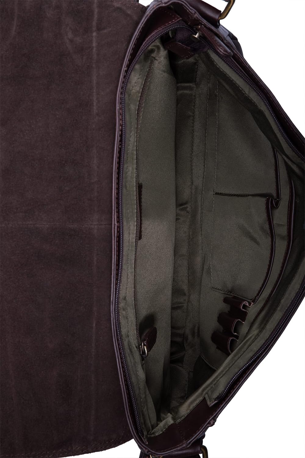 Leabags Oxford Laptoptasche Leder Herren Damen Echtleder Choco – Bild 6