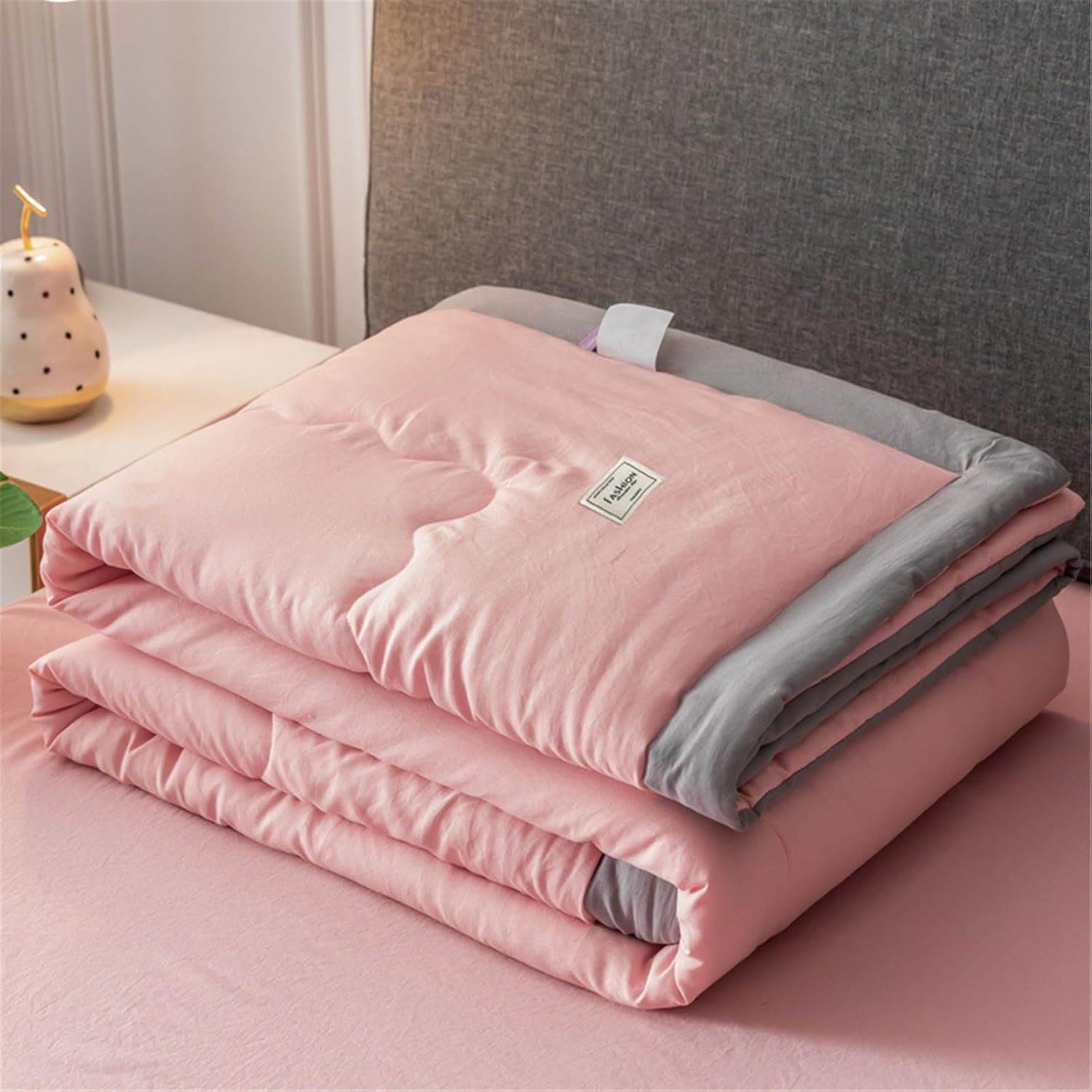 FANSU Bedspread Quilt Single Double Super King Bed Size, Reversible Quilted Bed Cover Sofa Blanket Throw Decorative Coverlet Microfiber Comforter Bed Sheet (150x200cm,Rose Manor