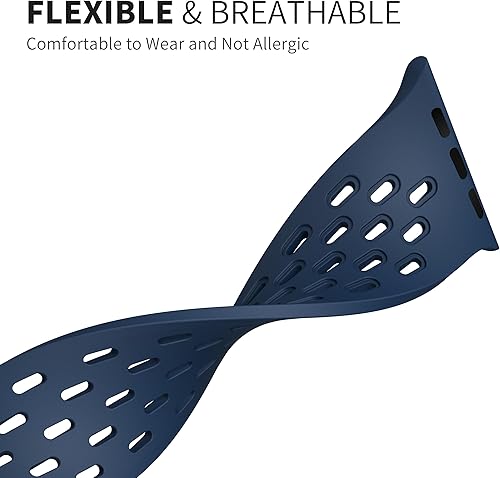 Miniatura 9 de Correa deportiva magnética antisudor para Apple Watch, correas de silicona impermeable y transpirable. Para compatible con iWatch Ultra SE Series