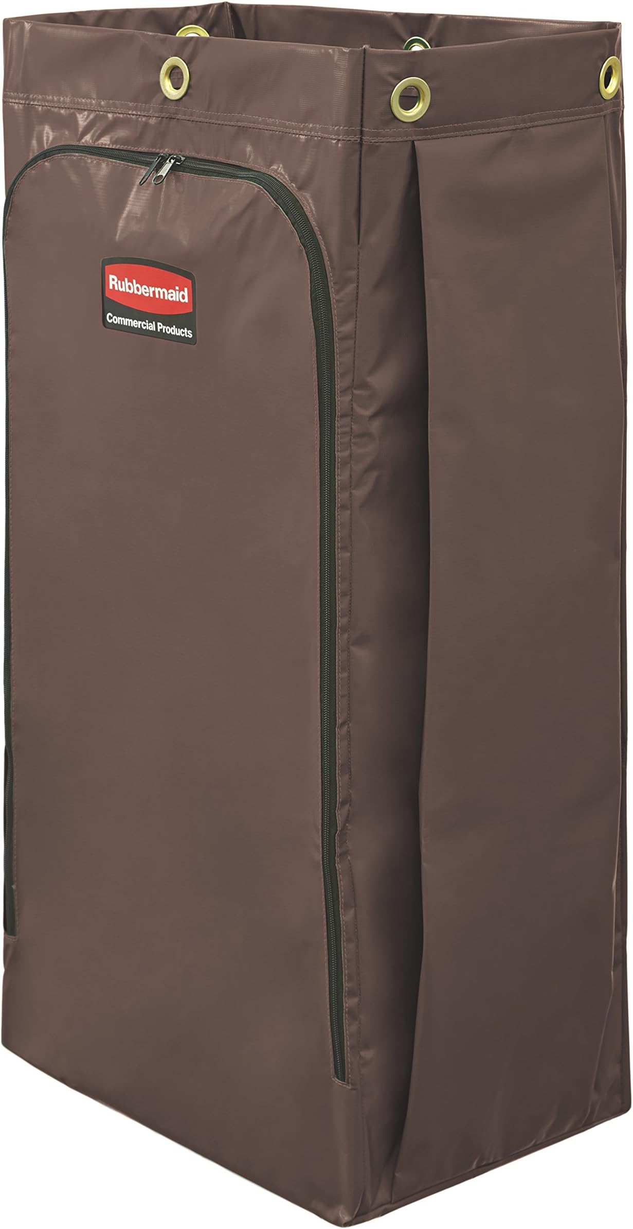 Rubbermaid Commercial Products High-Capacity Cleaning/Utility Cart Bag, 34-Gallon, Brown, Compatible with Rubbermaid Cleaning Carts