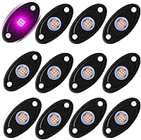 Vista 1 de 12 cápsulas de luces LED moradas de neón para auto, camión, ATV, SUV, luz trasera para vehículos