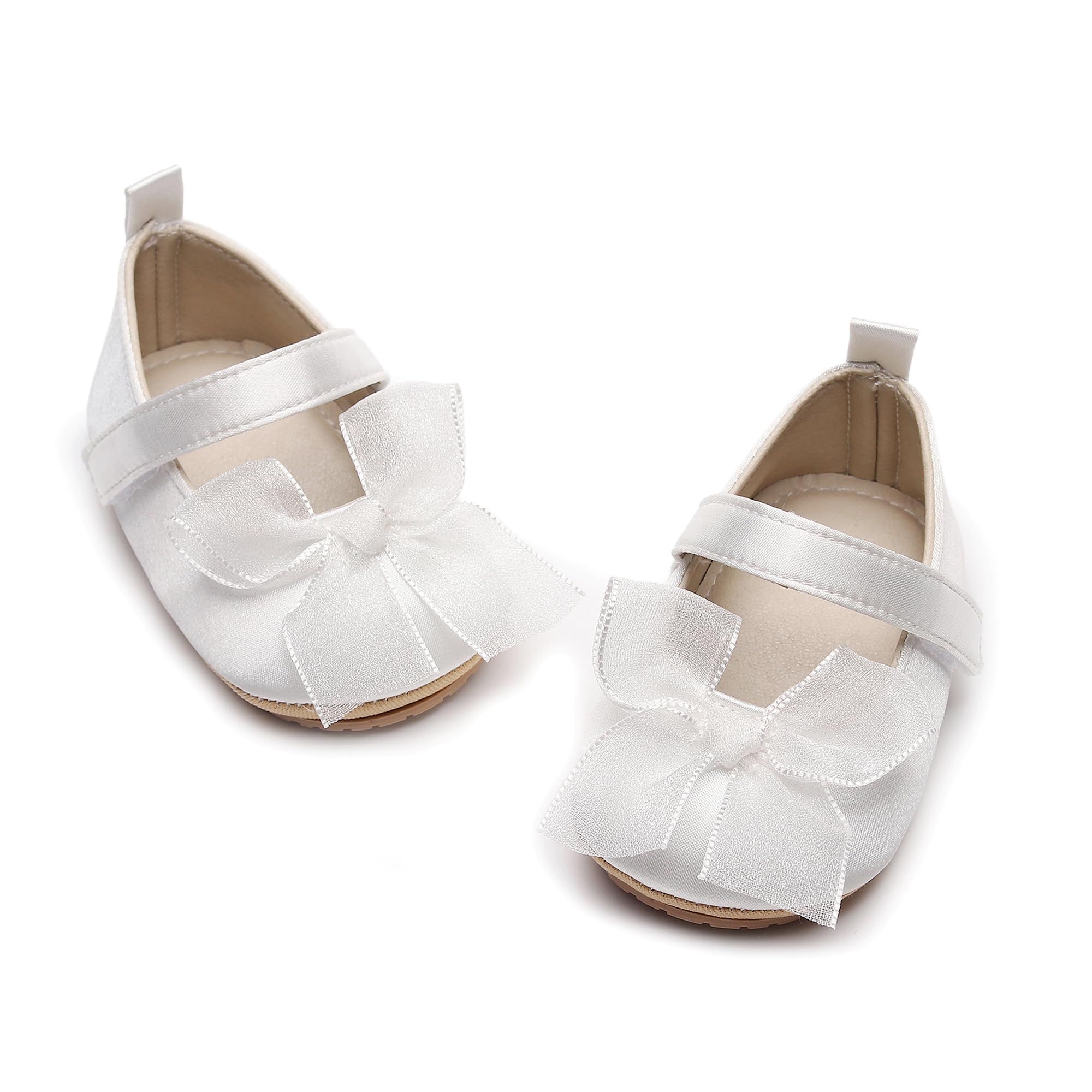 HONGTEYA Baby Girls Shoes Infant Mary Jane Flats Non Slip Newborn Moccasins