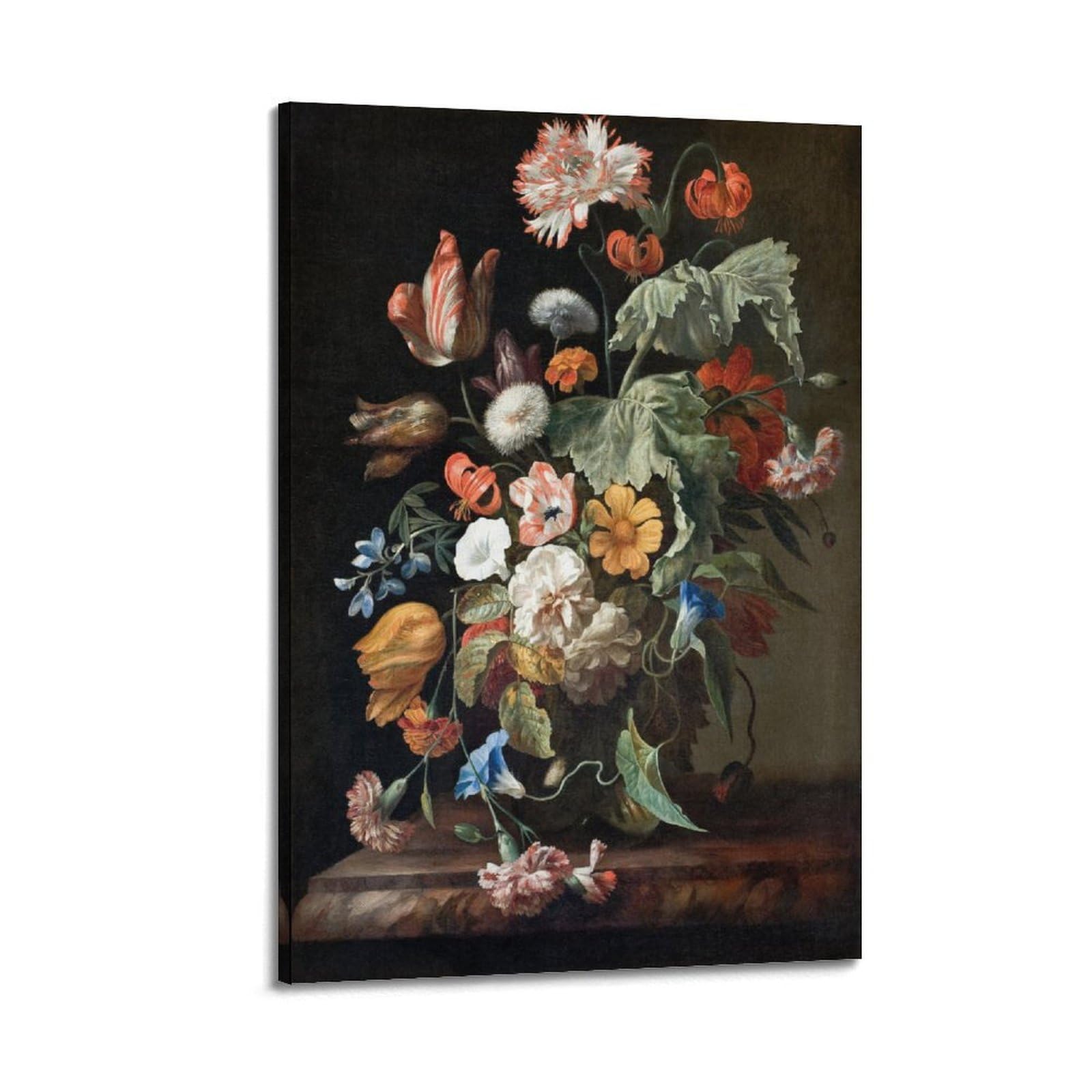 Impression sur toile nature morte fleurs tableau déco murale 40x60 - 6