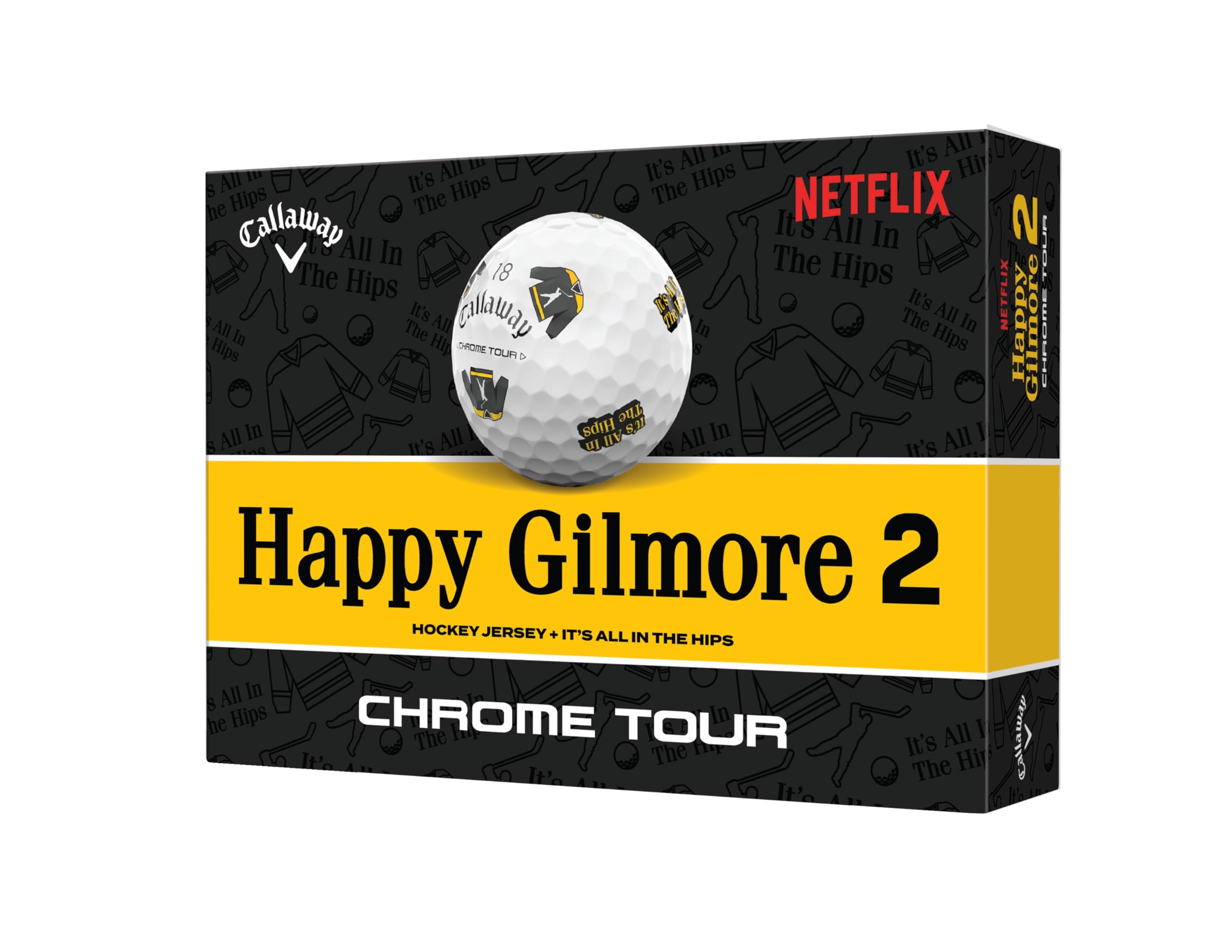 Callaway Golf Chrome Tour Happy Gilmore Golf Ball (Truvis, It's