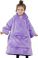 Vista 16 de Manta con Capucha Usable NOUKOW Manta Sherpa de Gran Tamaño Sudadera de Franela con Bolsillo Grande