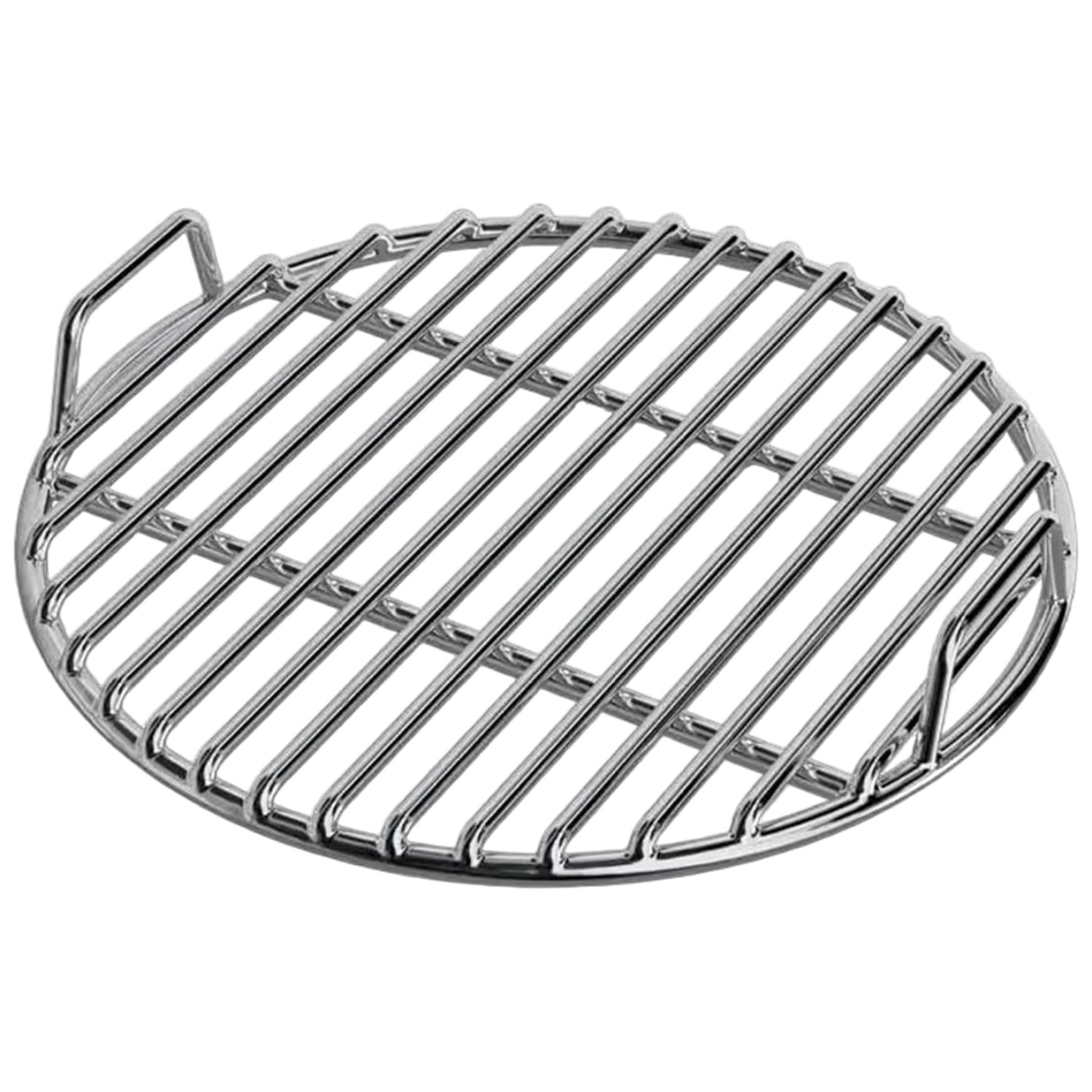 Tsawntd Stainless Steel Grill Grate, Extra Thick Round Cooking Grill Grates Replacement with Handle for Charcoal Smoker Campfire Picnic Outdoor Cooking, 14 Inch Round Grate Grates Replacement