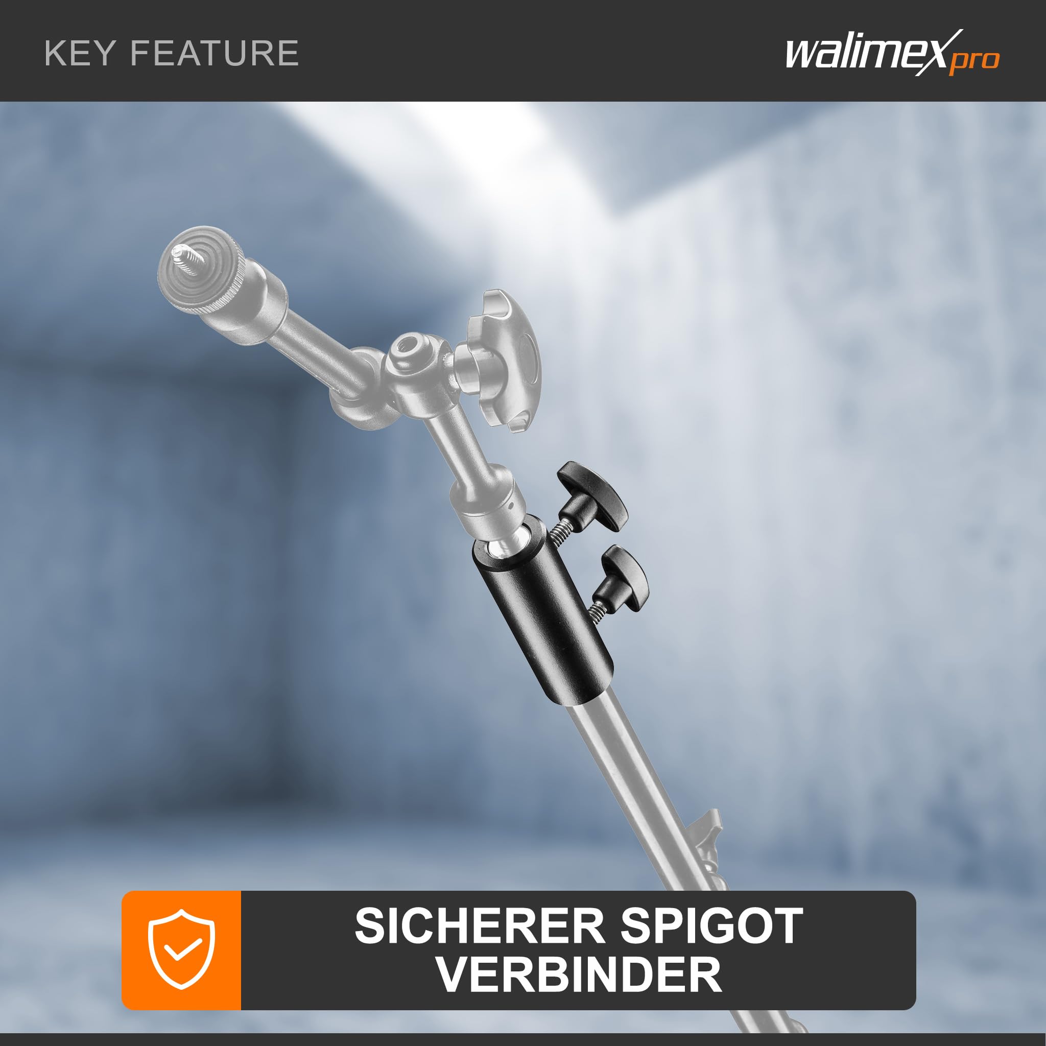 Walimex Pro Spigot Verbinder 5/8" auf 5/8"-11/16"
