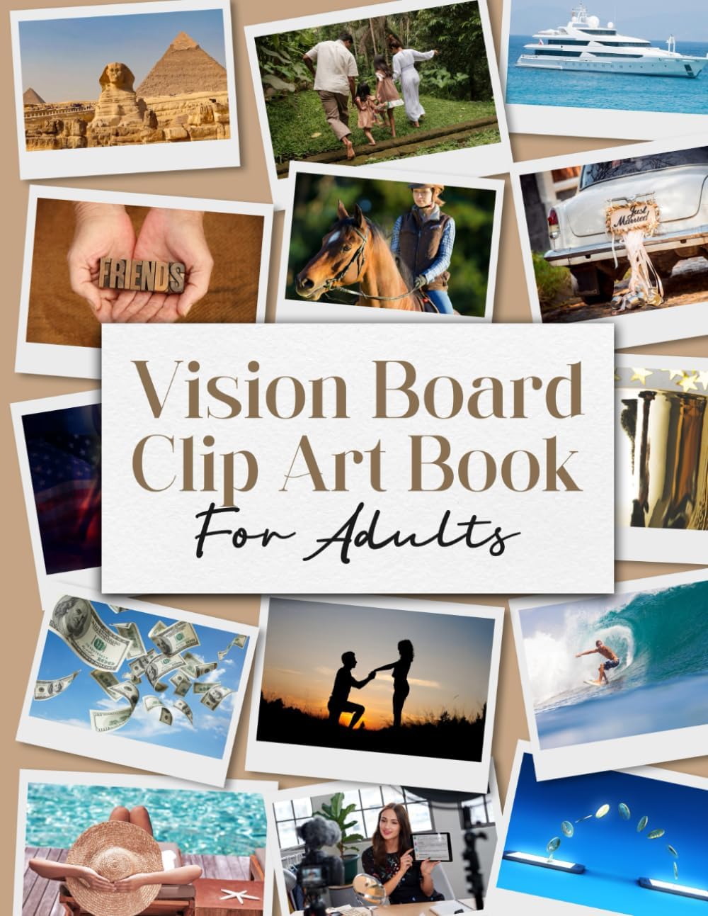 Vision Board Clip Art Book For Adults (Vision Board Clip Art Books)