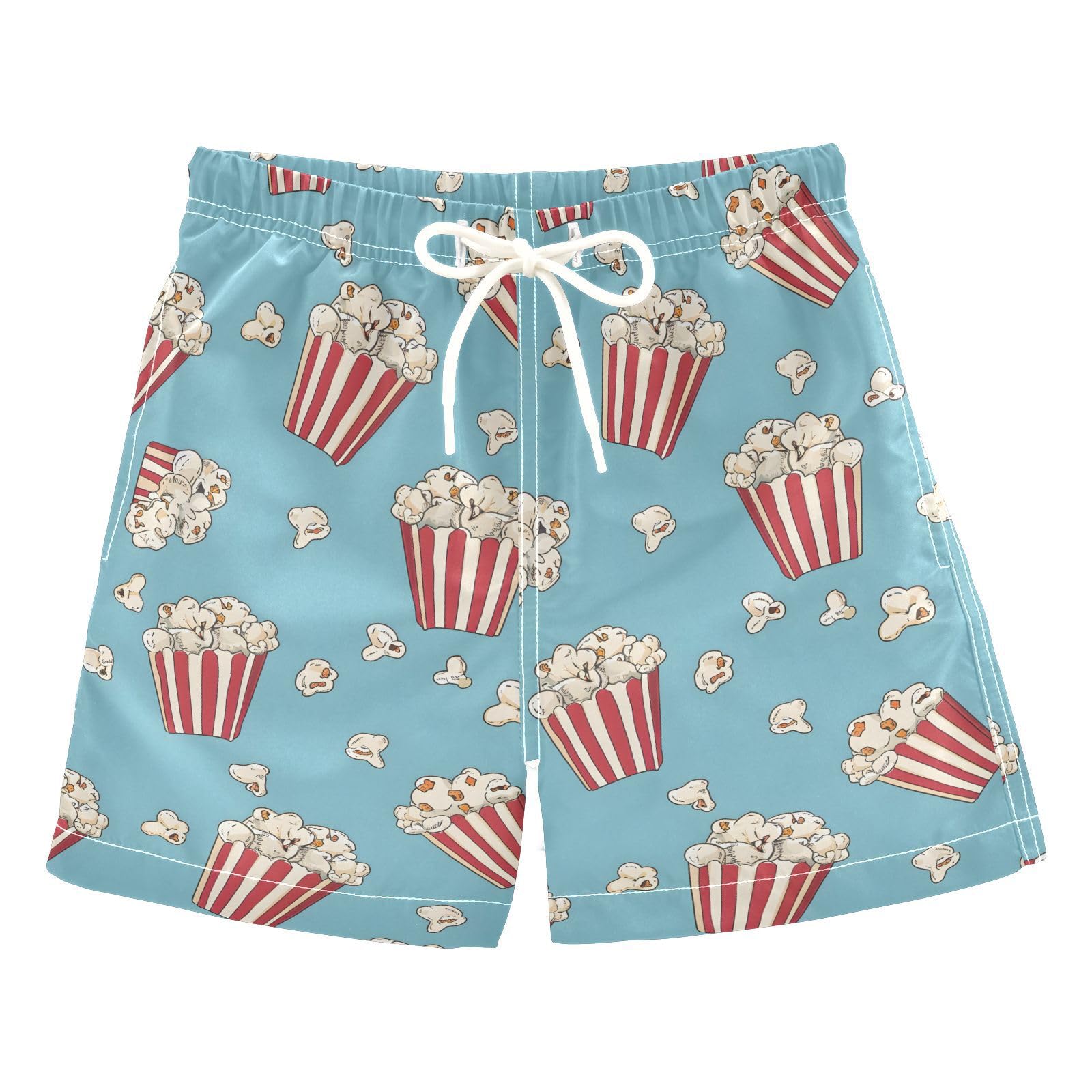 ALAZA Tree Paris Eiffel Tower House Boys Quick Dry Beach Board Shorts Kids Swim Trunks Bathing Suit Swimsuit 4T Multicolor