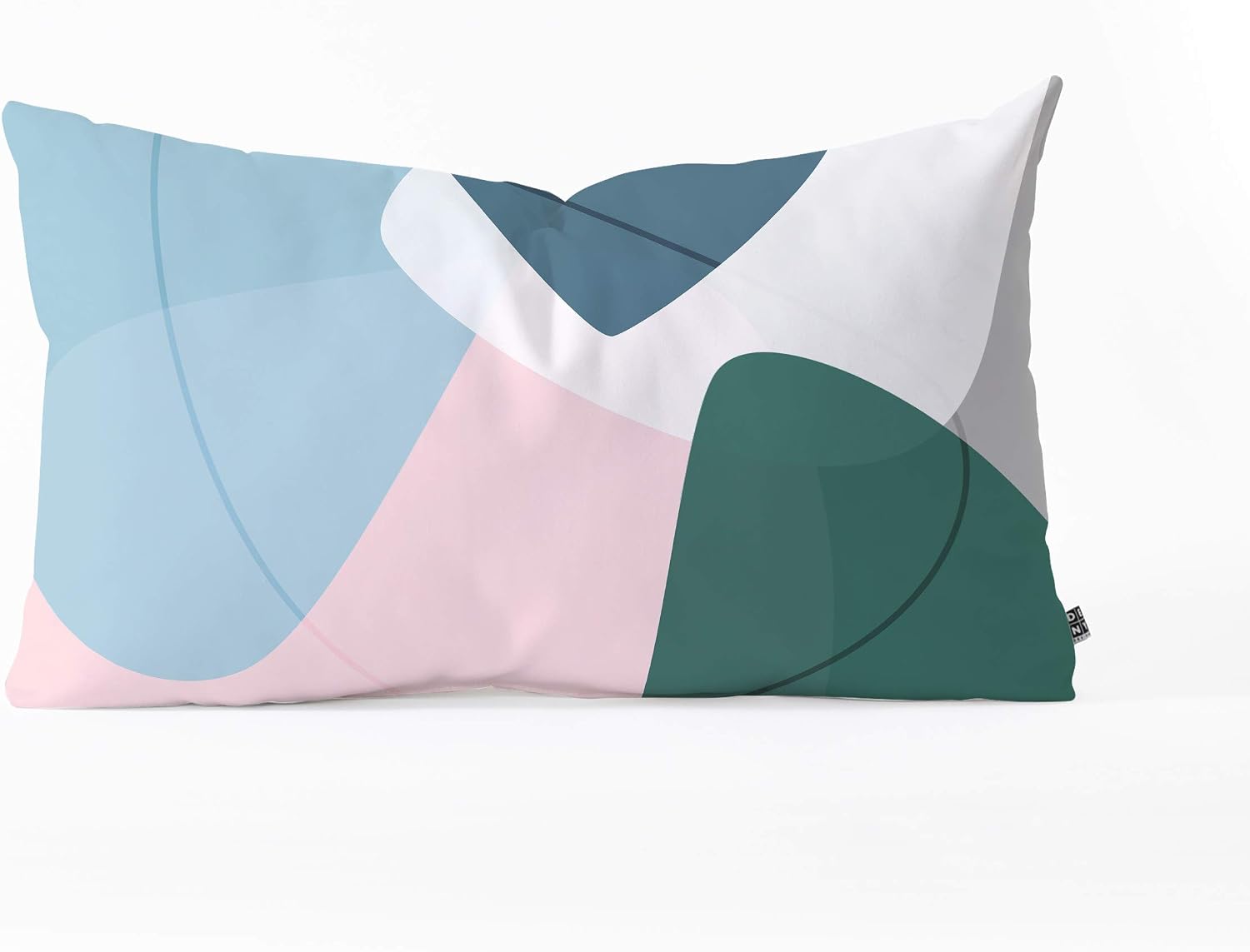 Deny Designs Mareike Boehmer Graphic 150 E Oblong Throw Pillow, 26" x 16", Blue