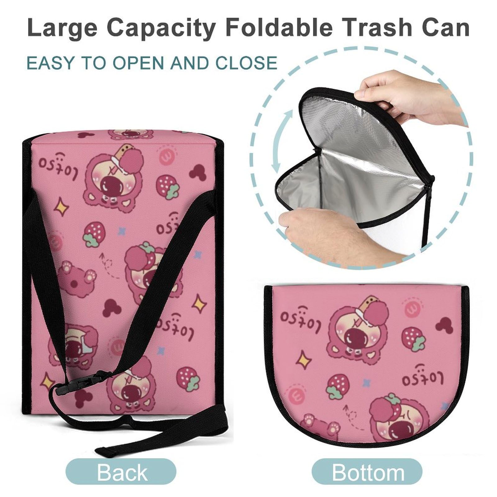 Amazon | 車用ゴミ箱 ディズニー ロッツォ（ミルクティー） 車載ごみ箱