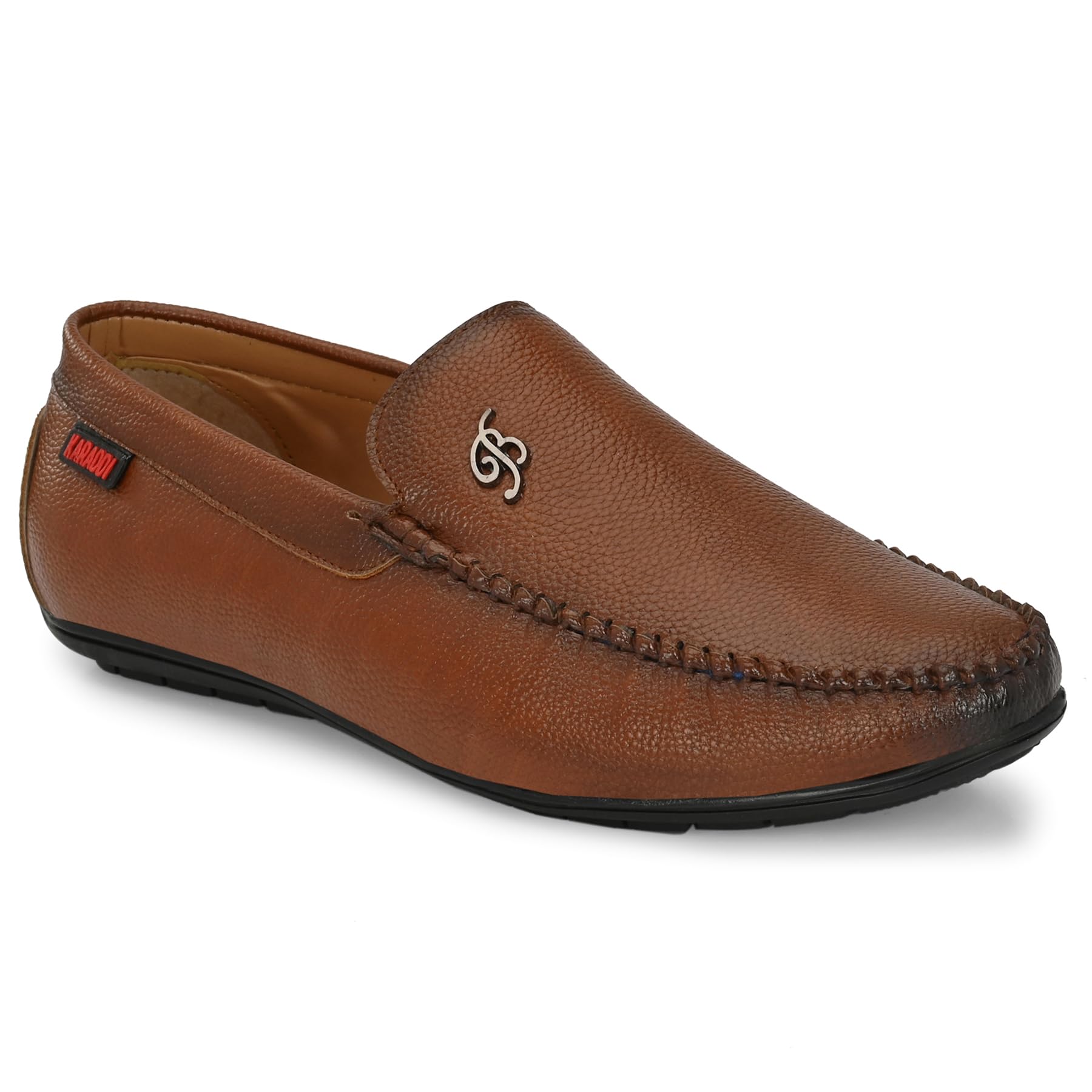 Karaddi Hand Stitched Mens Loafer 6081 Back Open Shoes for Men Casual Loafer Half Shoes for Men Suj Boy Punjabi Jutti Nagra Slip On Shoes for Men Tan 10 UK/Ind (B0BFWFG65L) Amazon Price History, Amazon Price Tracker