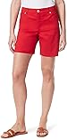 Bandolino Women's Size Amalia Classic High Rise 6" Jean Short, Vivid Ruby, 16 Plus Regular