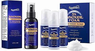 Hair Growth Serum (60ml) + Hair Growth Foam (6 fl.oz), Extra Strength Hair Care Set for Thinning Hair and Scalp Support