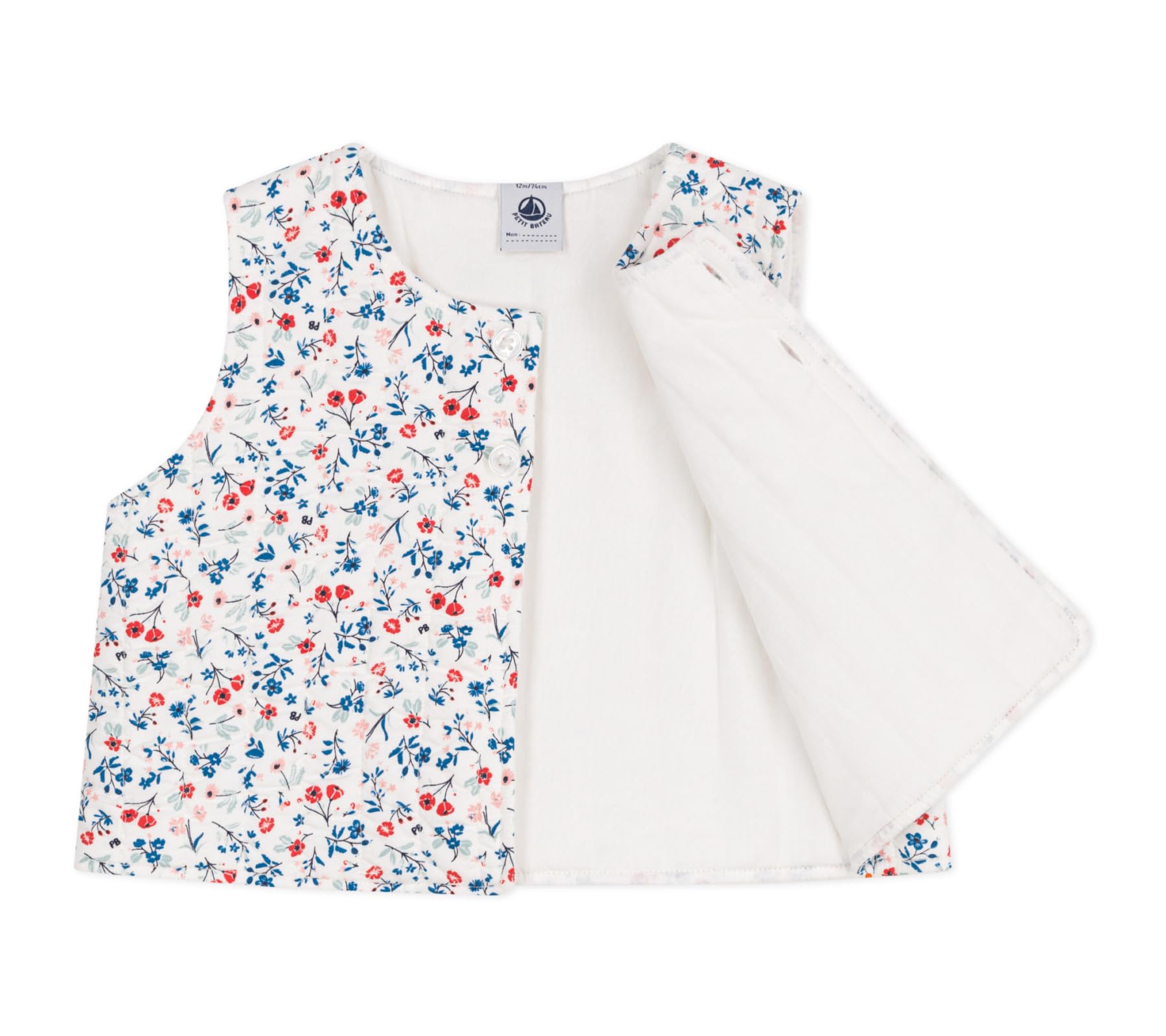 Petit Bateau Gilet sans Manches Bébé Fille